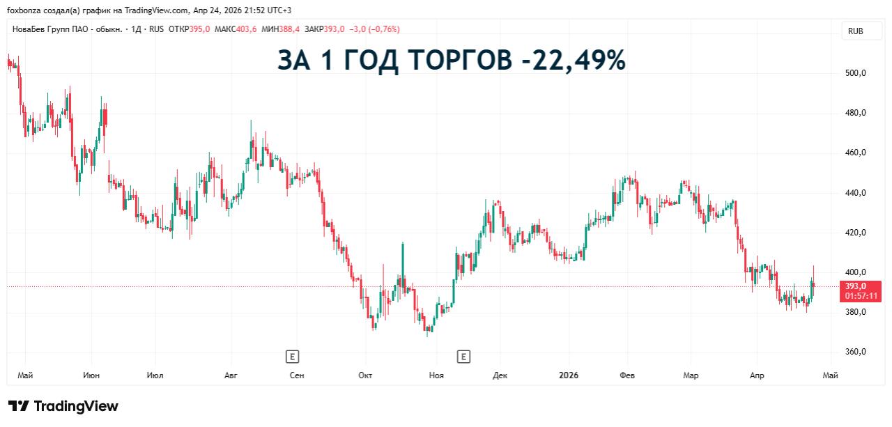 «Новабев групп» за год увеличила выручку на 10%