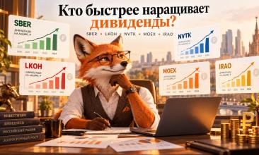 Пять дивидендных акций Мосбиржи: кто быстрее наращивает выплаты