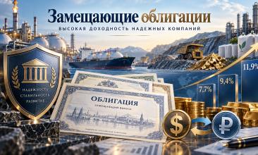 Самые доходные замещающие облигации надежных компаний в 2026 году